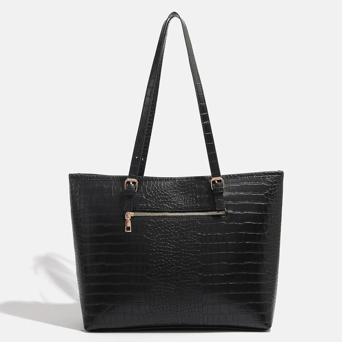 2024 Europe and the United States new two-piece women's handbag shoulder bag crocodile pattern simple fashion bag - M & M Global