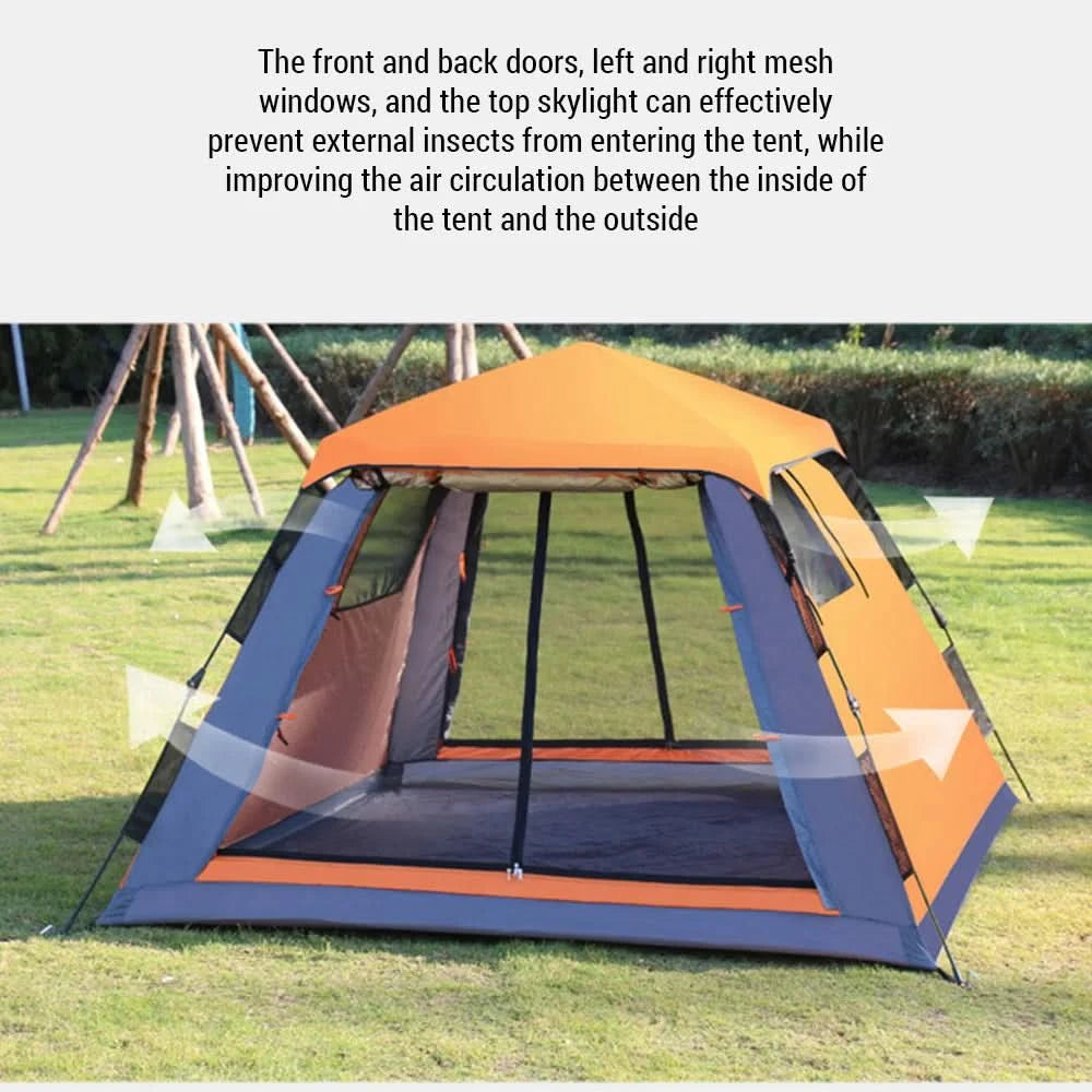 Outdoor Automatic Quick Open Tent Waterproof Camping Tent 3-4 Person Instant Setup Tent 3-4 Person Instant Setup Tent