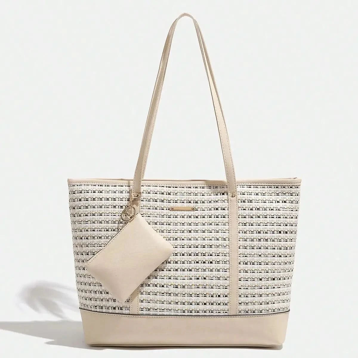 2024 Europe and the United States new women's handbag shoulder bag cross pattern simple fashion bag - M & M Global