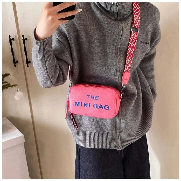 2025 New Small Square Bag Fashion Letter Pattern Chic Hobo Bag Trend PU Women Shoulder Bag Adjustable Strap Satchel Designer Bag - M & M Global