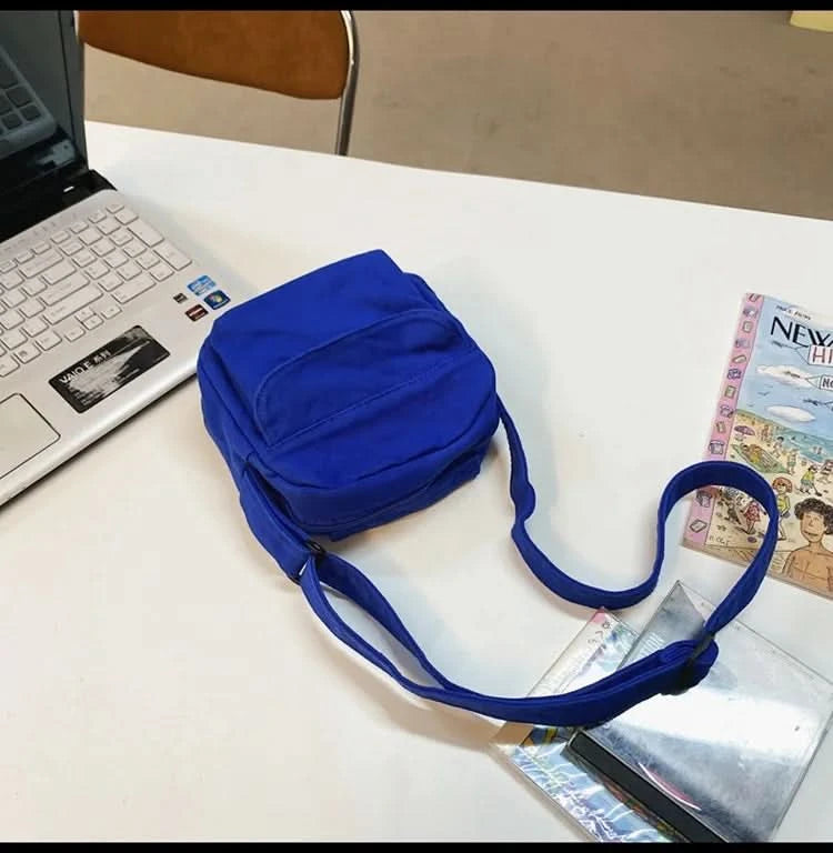 Fashion Small Canvas Crossbody Bags for Women 2025 Mini Shoulder Phone Purse Girl Student Cotton Cloth Mini Female Handbags Flap - M & M Global