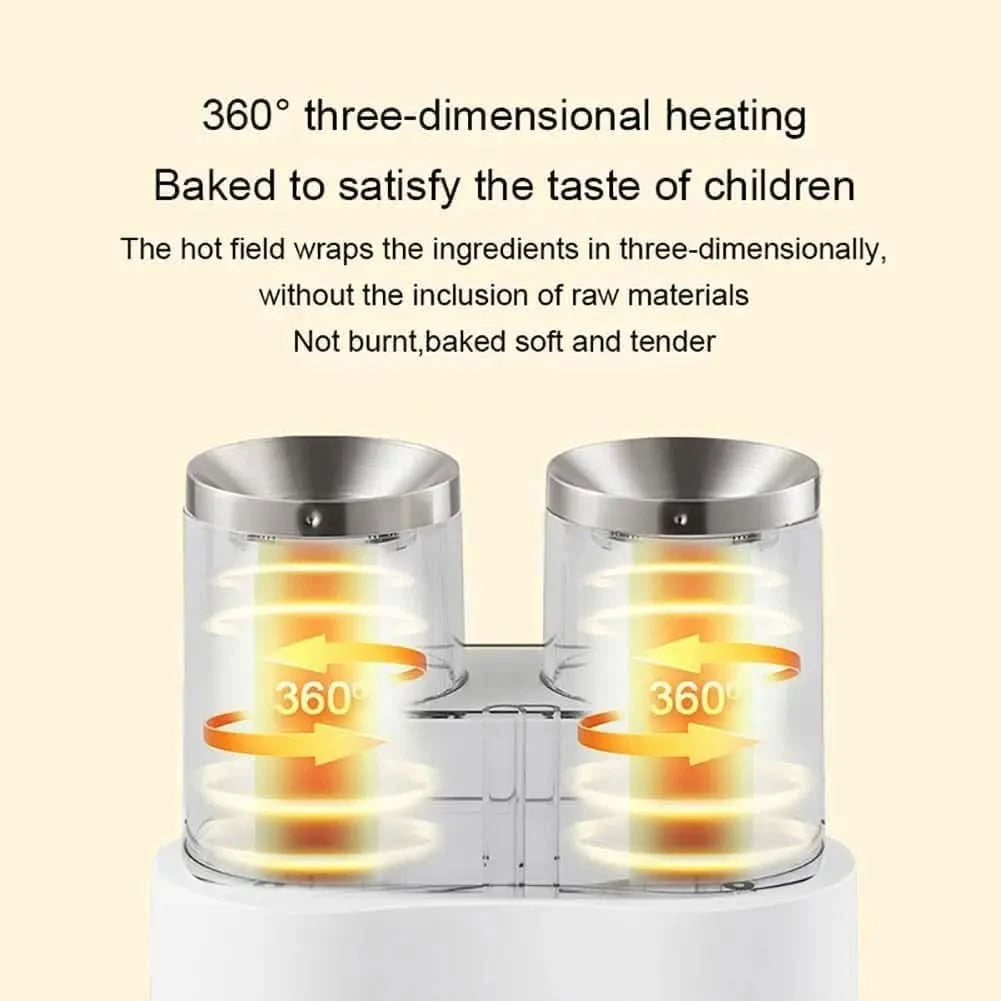 Double-tube Automatic Egg Roll Maker, Hot Dog Roll Maker Egg Cooker, Non Stick Omelet Maker, 7min Fast Cooking, Egg Hot Dog Brea - M & M Global