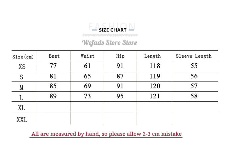 Wefads Long Dress Women Clothing Printed Long Sleeve V Neck Pleated Nipped Waist Slim Slit Casual Dresses Streetwear - M & M Global