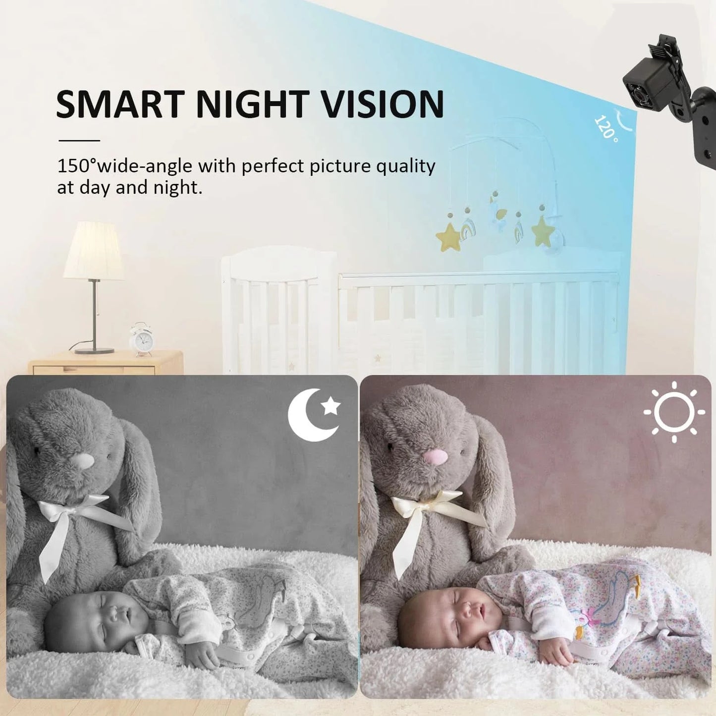 Mini Camera, samall Camera 1080P, Nanny Cam Full HD with Night Vision Motion Activation for Indoor Outdoor Covert Security - M & M Global
