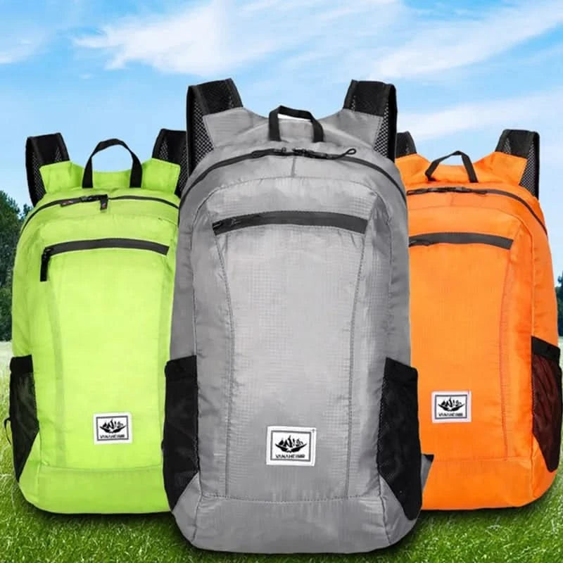 Portable Foldable Backpack,Men Women Ultralight Folding Bag,Outdoor Climbing Cycling Hiking Knapsack Travel Daypack - M & M Global