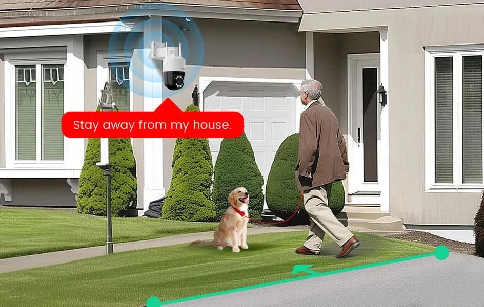 ZOSI C296 5MP/8MP PTZ WiFi Camera Person Vehicle Package Detect Wireless CCTV Video Surveillance Camera Home Security Protection