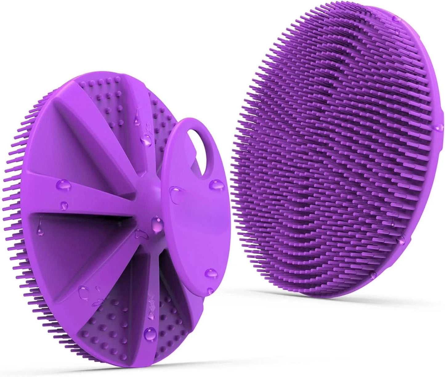 Silicone bath machine bath brush, more hygienic than traditional loofah, rich foam, long-lasting, gentle exfoliation - M & M Global
