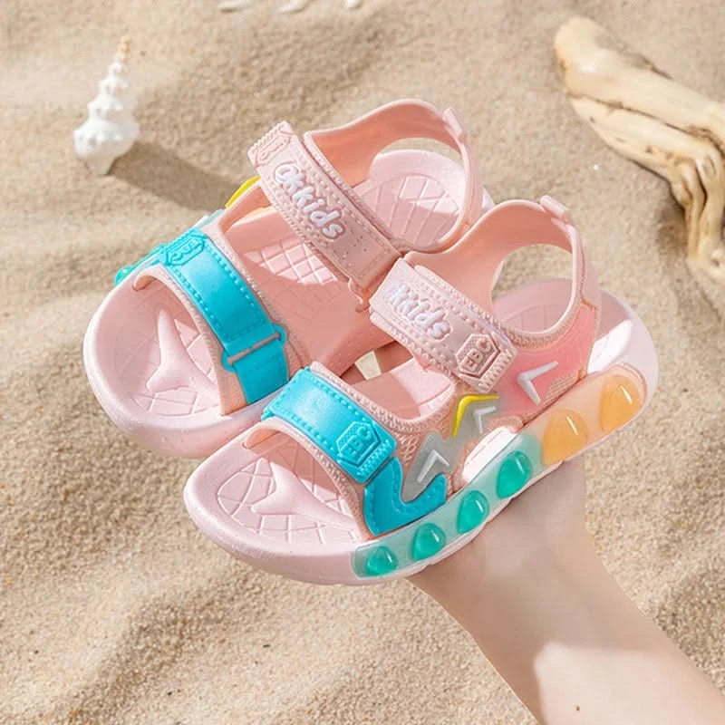 New Summer Children's Soft Soled Sandals Anti Slip Breathable For Boys And Girls Water Wading Baby Beach Sandals - M & M Global