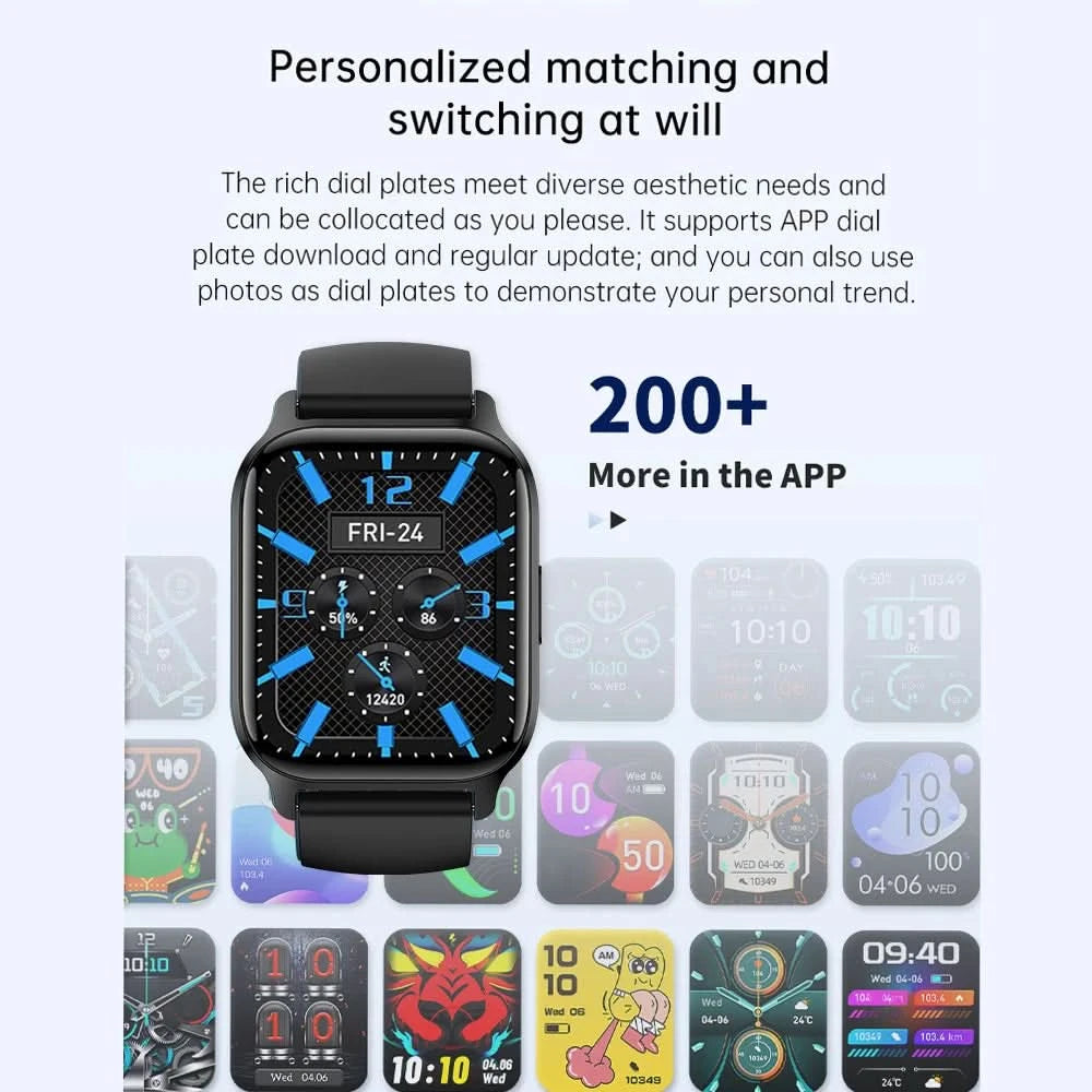 Smart Watch, Wireless Calling /dial, Multi -Sport Mode,Suitable for Men and Women, for IPhone/Android