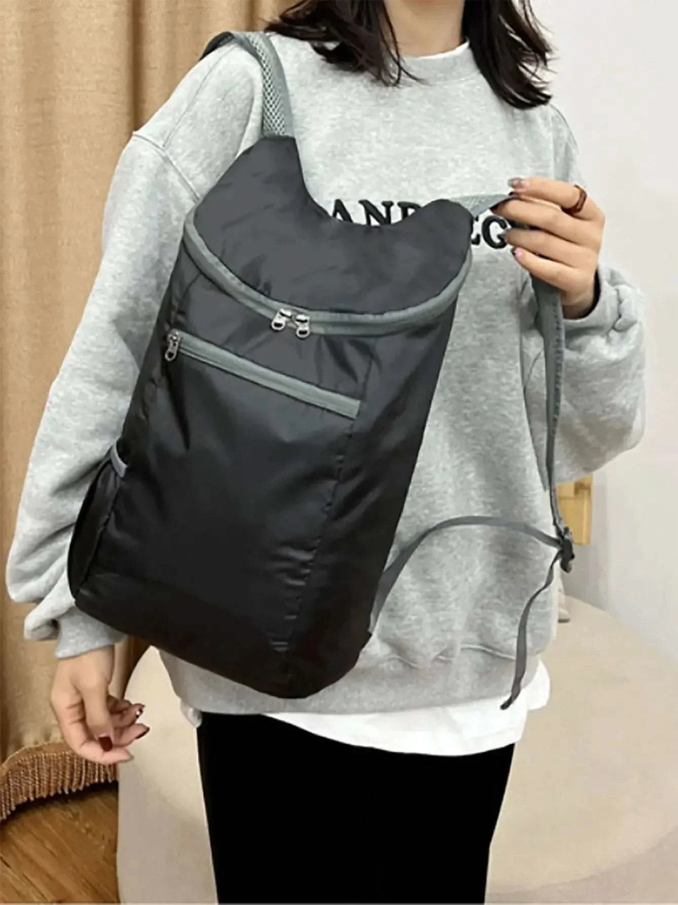 1pc Weekend Travel Bag, Foldable Waterproof Tear-resistant Lightweight Backpack, Large Capacity Travel Business Backpack, Sports - M & M Global