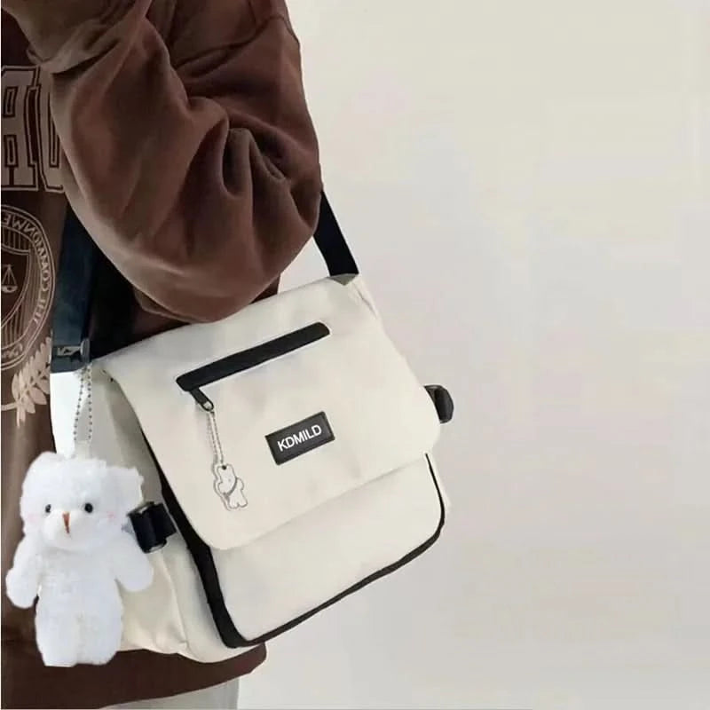 Women's Bag Korean Style Female Messenger Bags College Large Capacity Versatile Shoulder Bag Student School Bags Bolsos Sac - M & M Global