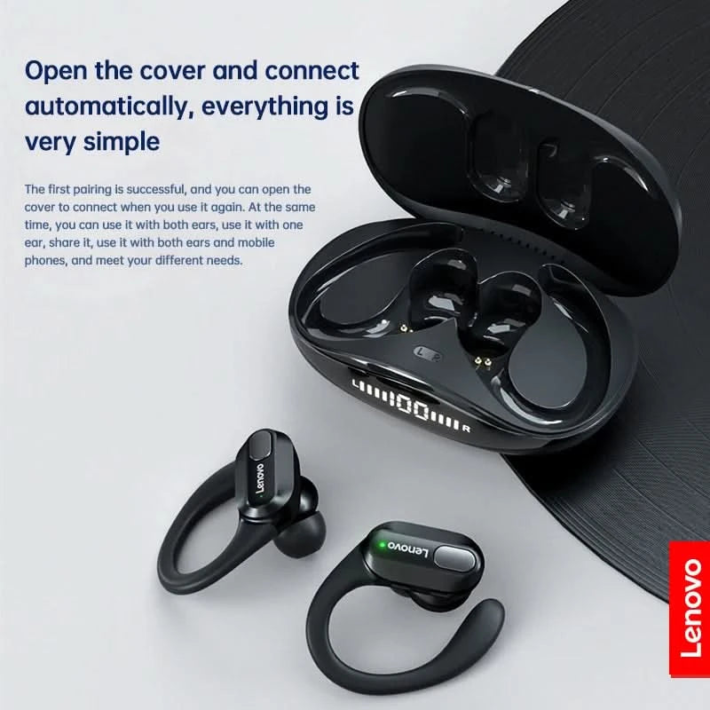 Original Lenovo XT80 Sports Wireless Earphones with Mics, LED Power Display,Hifi Stereo Sound Bluetooth 5.3 TWS HeadphHeadphones - M & M Global