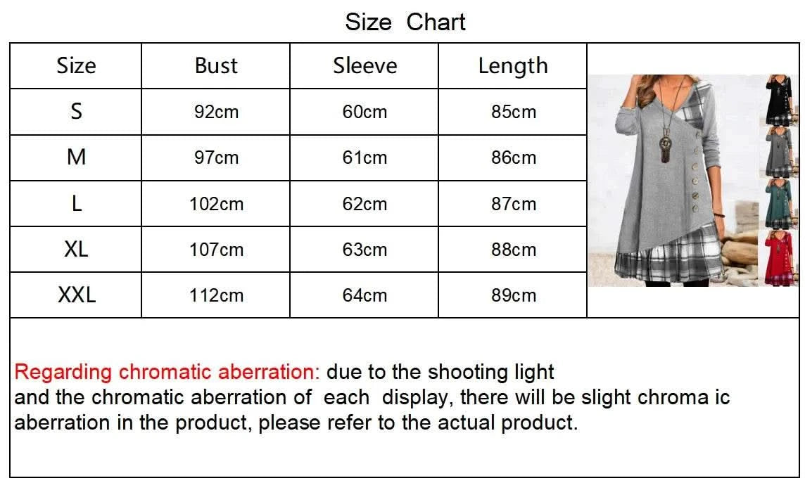 Dresses for Women European and American autumn and Winter Elegant Everyday Loose Party Dress Buttons Long Sleeve Dress - M & M Global