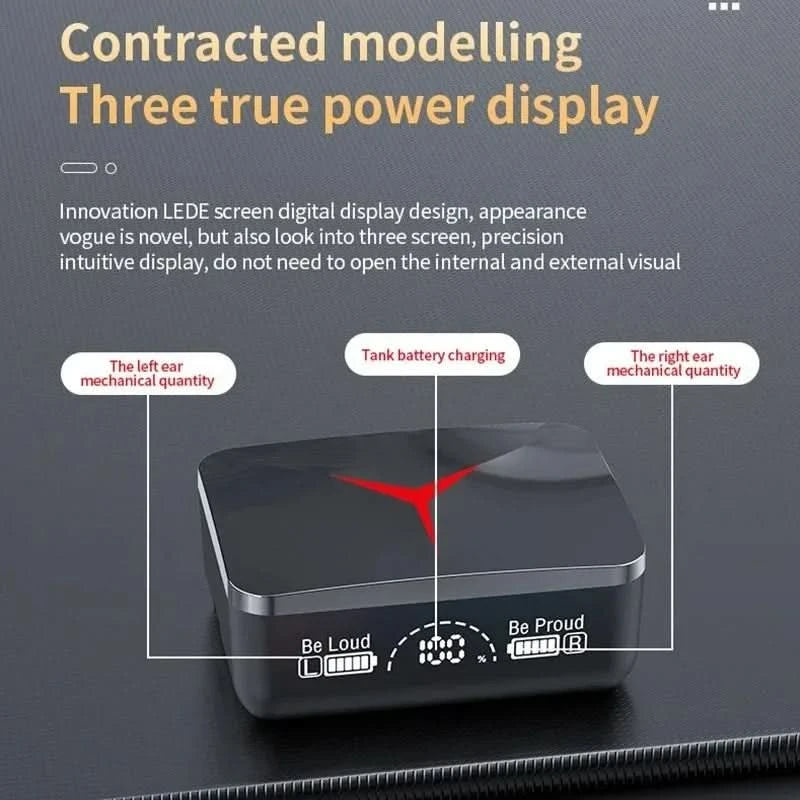 M90 Wireless Headphones TWS Bluetooth Touch Control Earphones Sport Earbuds Hifi Stereo Gaming Headset With Mic For smartphone - M & M Global