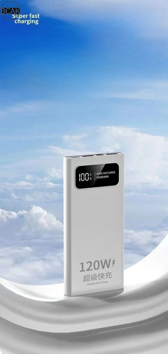 Quality BCAK New 120W Power Bank 20000mAh Super Fast Charging Large Capacity Mobile Power Supply - M & M Global