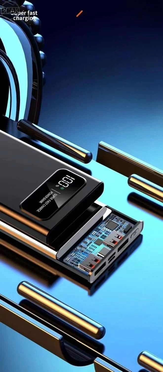 Quality BCAK New 120W Power Bank 20000mAh Super Fast Charging Large Capacity Mobile Power Supply - M & M Global