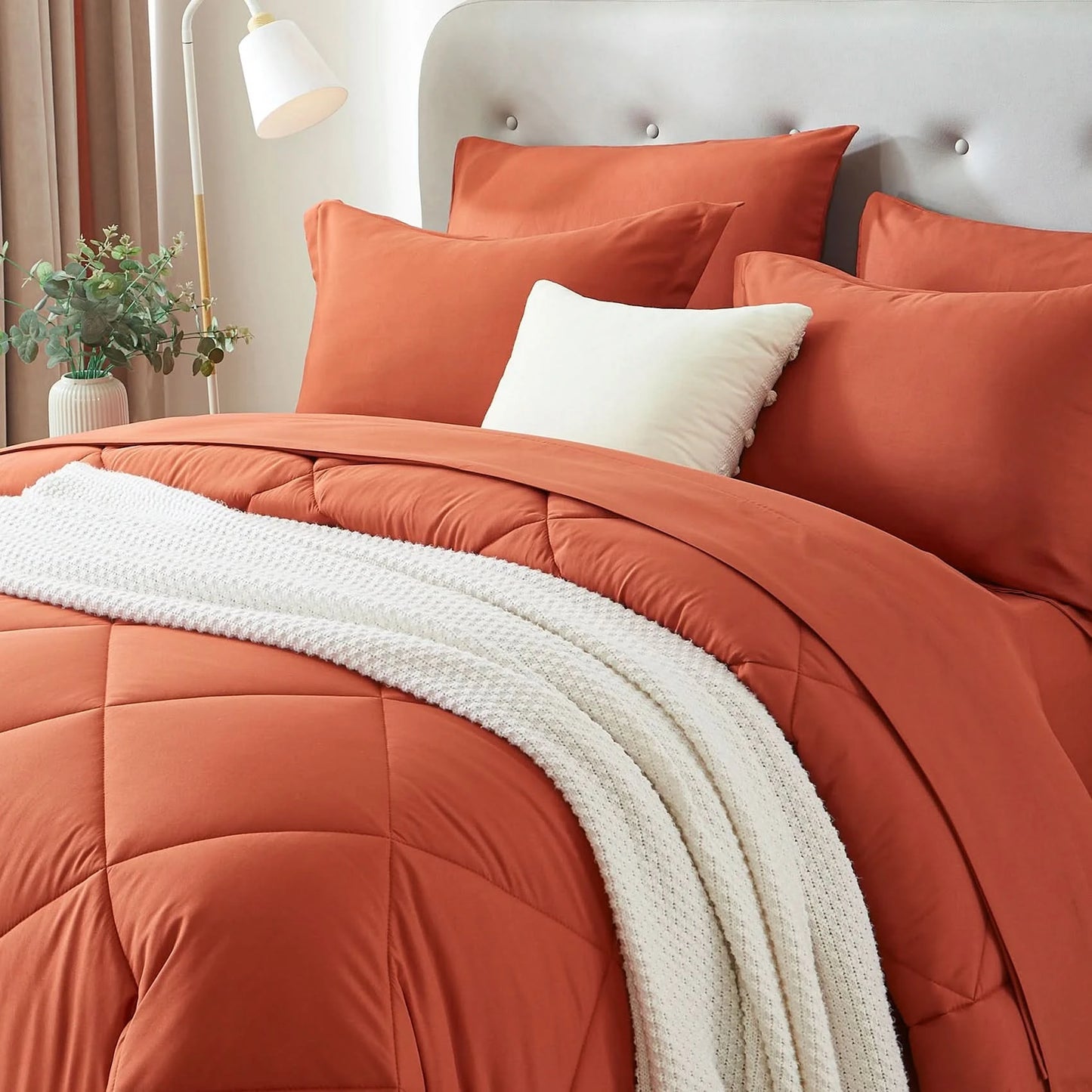 5/7-Piece Comforter Set – Bed in a Bag Bedding Set with Comforter, Sheets, Pillowcases & Pillow Shams – Soft All-Season Bed Set