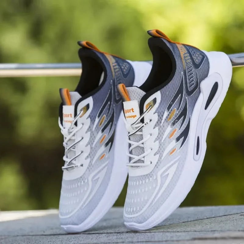 Men's Shoes 2024 New Fashion and Trendy Mesh Sports and Casual Shoes Student Soft Sole Comfortable Running Shoes - M & M Global