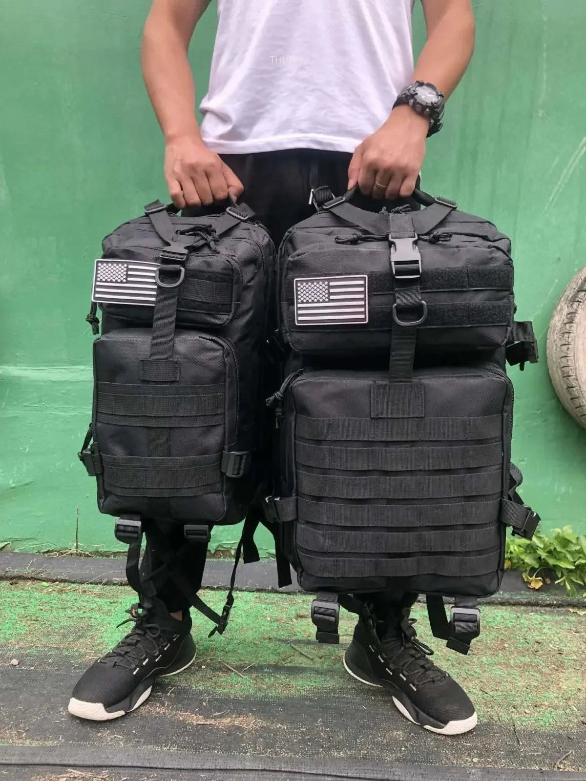25L/50L Sturdy Nylon Waterproof Tactical Sports Trekking Fishing Hunting Camping Hiking Bag Backpack Outdoor Rucksacks - M & M Global