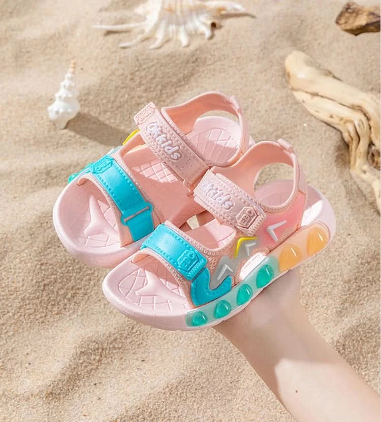 New Summer Children's Soft Soled Sandals Anti Slip Breathable For Boys And Girls Water Wading Baby Beach Sandals - M & M Global