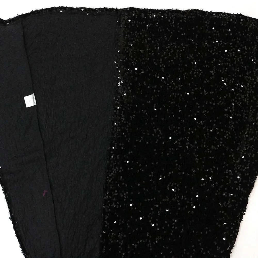 CM.YAYA Women Sequined Tassel Front Spaghetti Strap Sleeveless High Side Slit Maxi Long Dress 2023 Evening Sexy Party Dresses - M & M Global