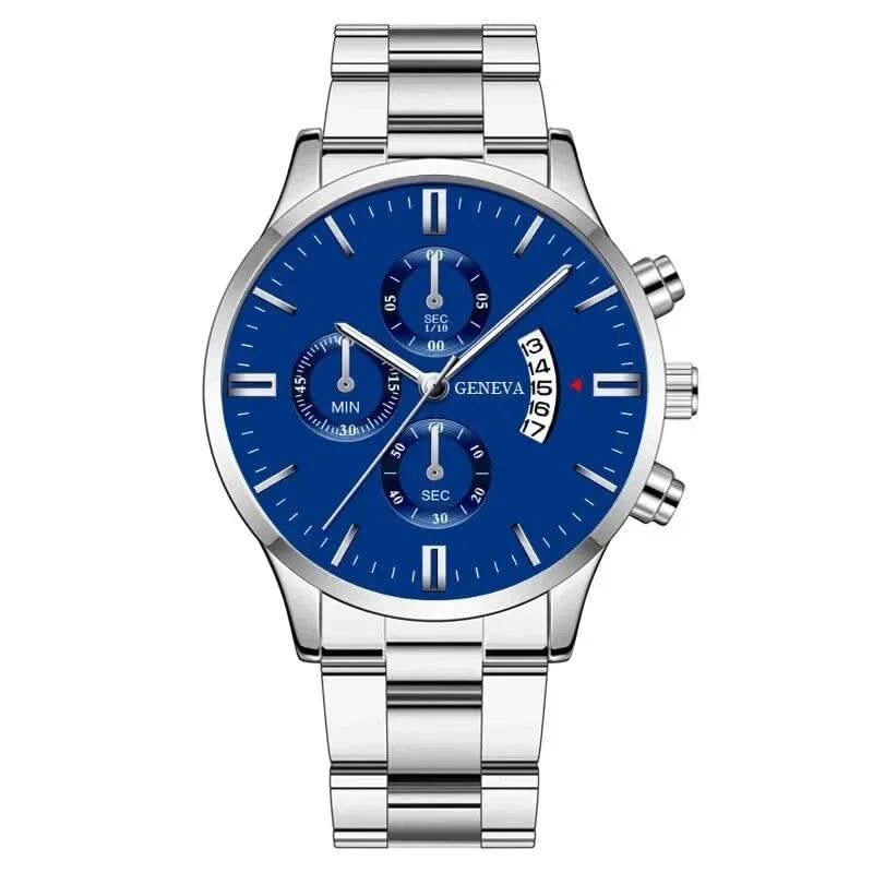 2023 Fashion Men Gold Stainless Steel Watch Luxury Calendar Quartz Wrist Watch Mens Business Watches for Man Clock Reloj Hombre - M & M Global