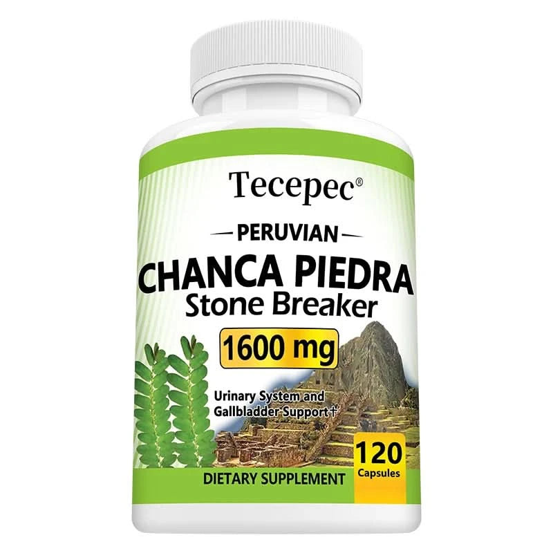 Tecepec Chanca Piedra Supplement 1600 Mg – Balances Urinary and Gallbladder Health, Promotes Cleansing, Detoxification, Non-GMO - M & M Global