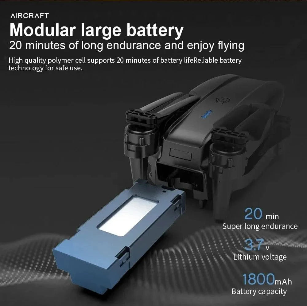 E99Pro Drone HD Professional 4k drone Dual Camera WIFI fpv Aircraft Quadcopte Obstacle Avoidance Aerial Photography Drone - M & M Global