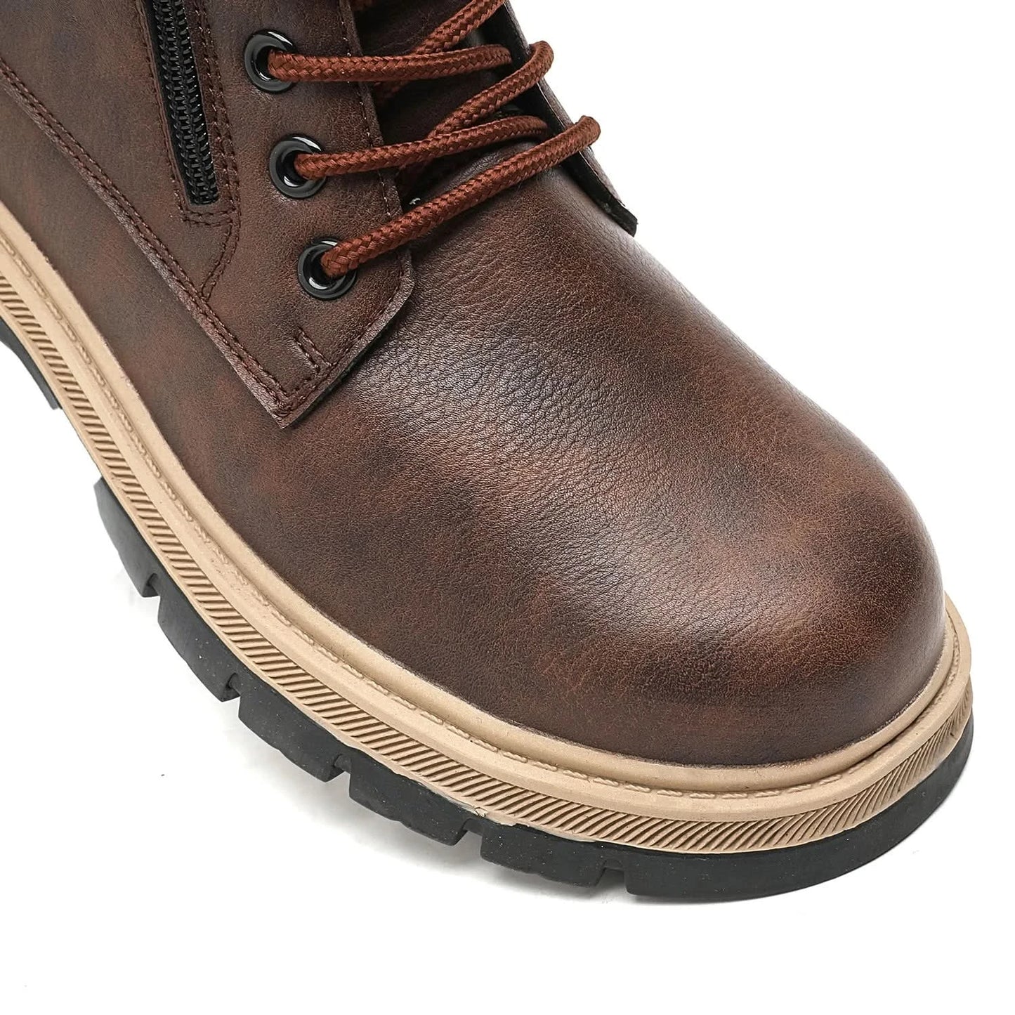 Waterproof Safety Boots Men Indestructible Steel Toe Work Boots Anti-smash Stab-resistant Safety Shoes Biker Botas Para Hombre