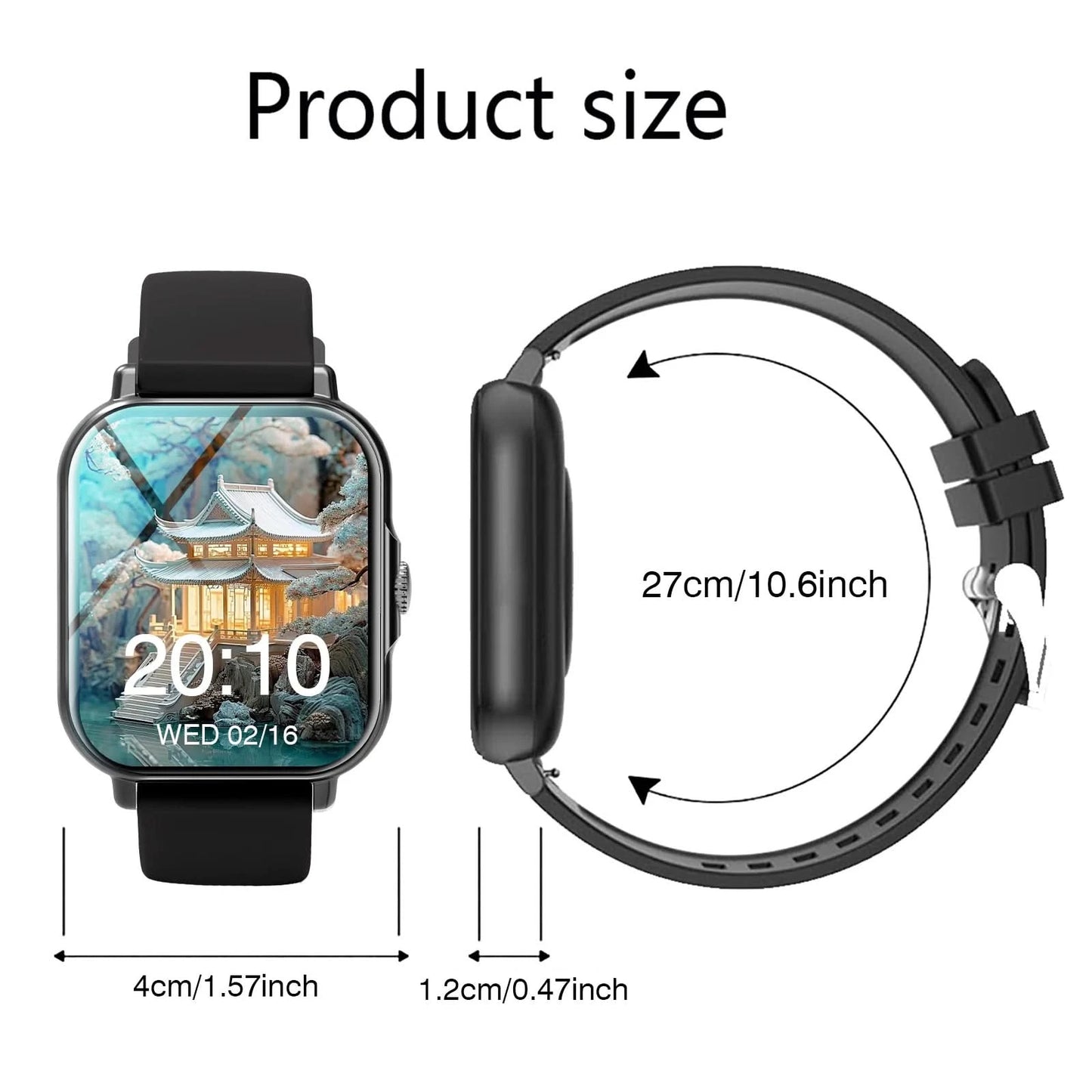Smart watch, multiple sports modes, message reminders, various APP reminders, custom wallpapers, suitable for men and women