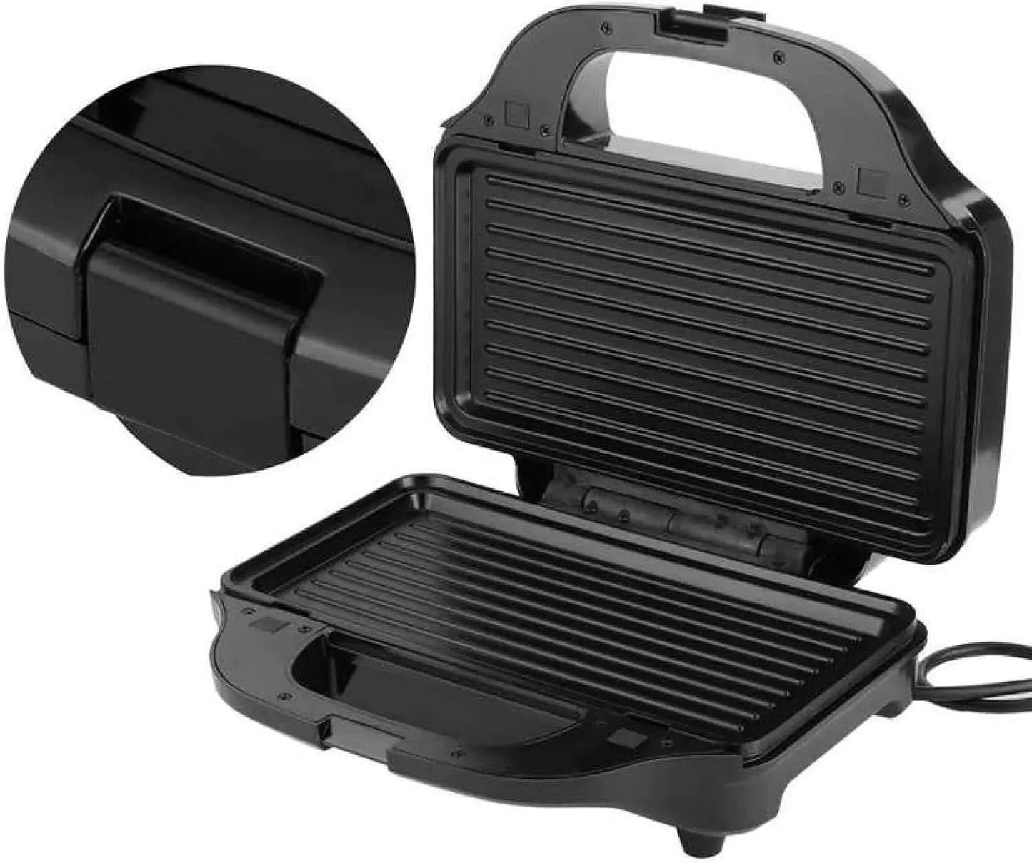Sandwich Maker,Sandwich Maker , 900W 3In 1 Multifunction Sandwich Maker , Waffle Panini Breakfast Grilling Machine 220-240V Brea - M & M Global