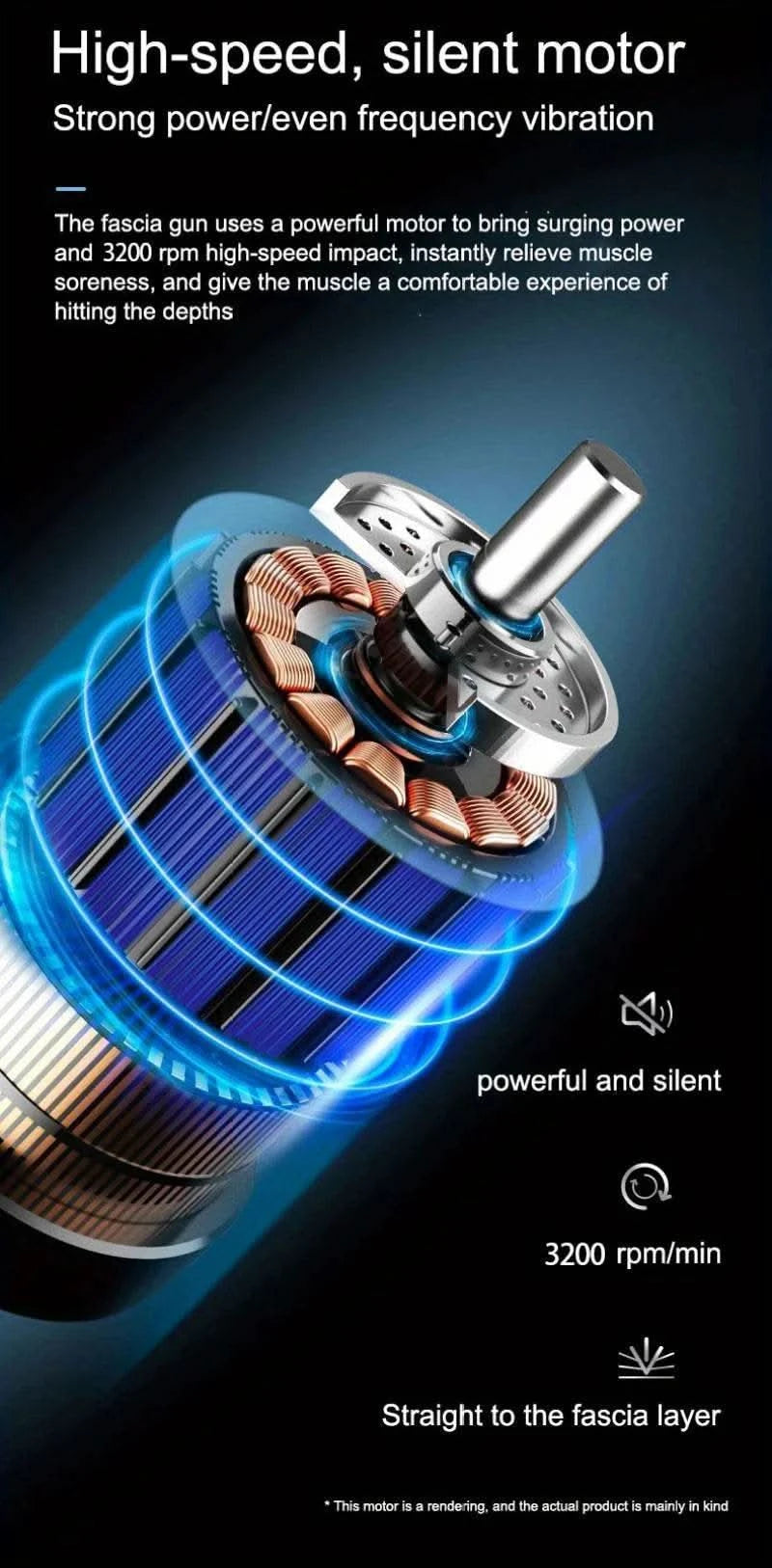 99 Level Massage Gun Fascia Deep Muscle Relax Body Neck Massager Electric Fitness Equipment Noise Reduction Male Female - M & M Global