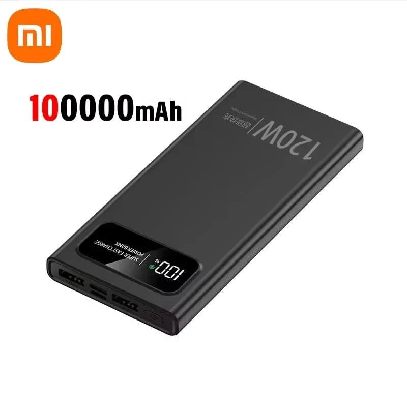 Xiaomi Fast Charging Power Bank 200000mAh Ultra Large Capacity Powerbank 120W Super Charge Portable External Battery LED Display - M & M Global