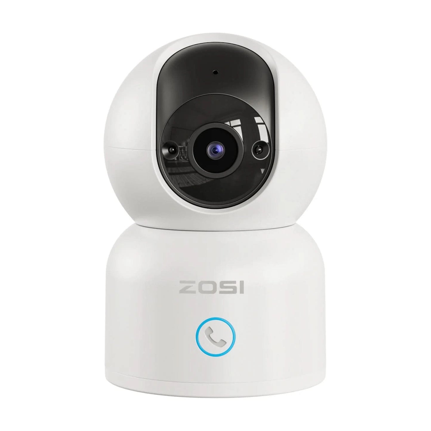 ZOSI 360° Smart Home Security Camera PTZ Auto Tracking Baby Monitor AI Panoramic HD Night Vision Indoor WiFi Surveillance Camera