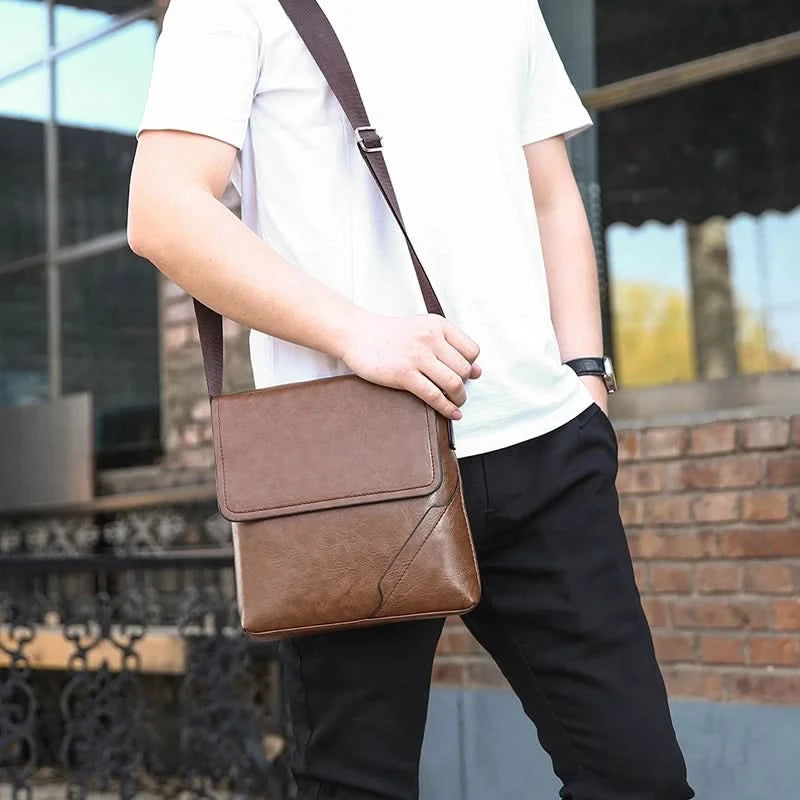 Men's crossbody bag, travel shoulder bag, lightweight men's wallet, small casual crossbody bag, work travel - M & M Global
