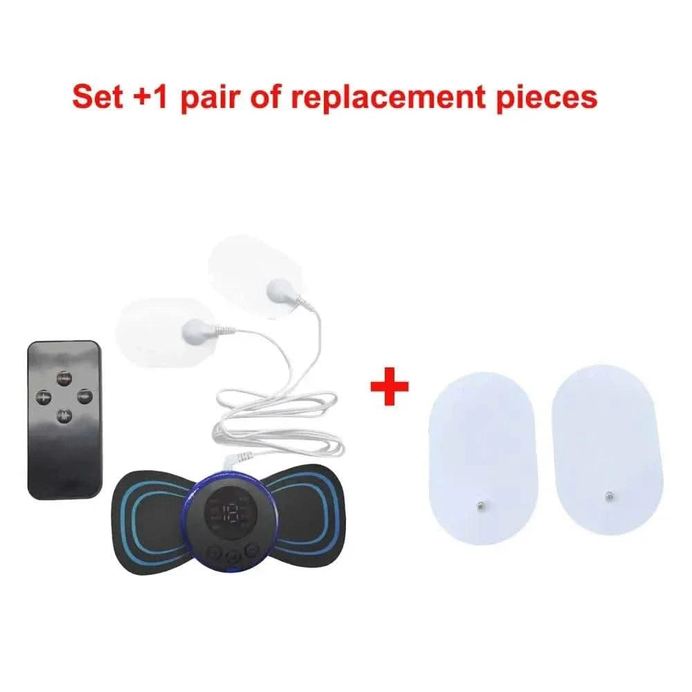 8 Modes Rechargeable Neck Massager with Remote Control EMS Low Frequency Pulse Massager For Muscle Relaxation Relief The Pain - M & M Global