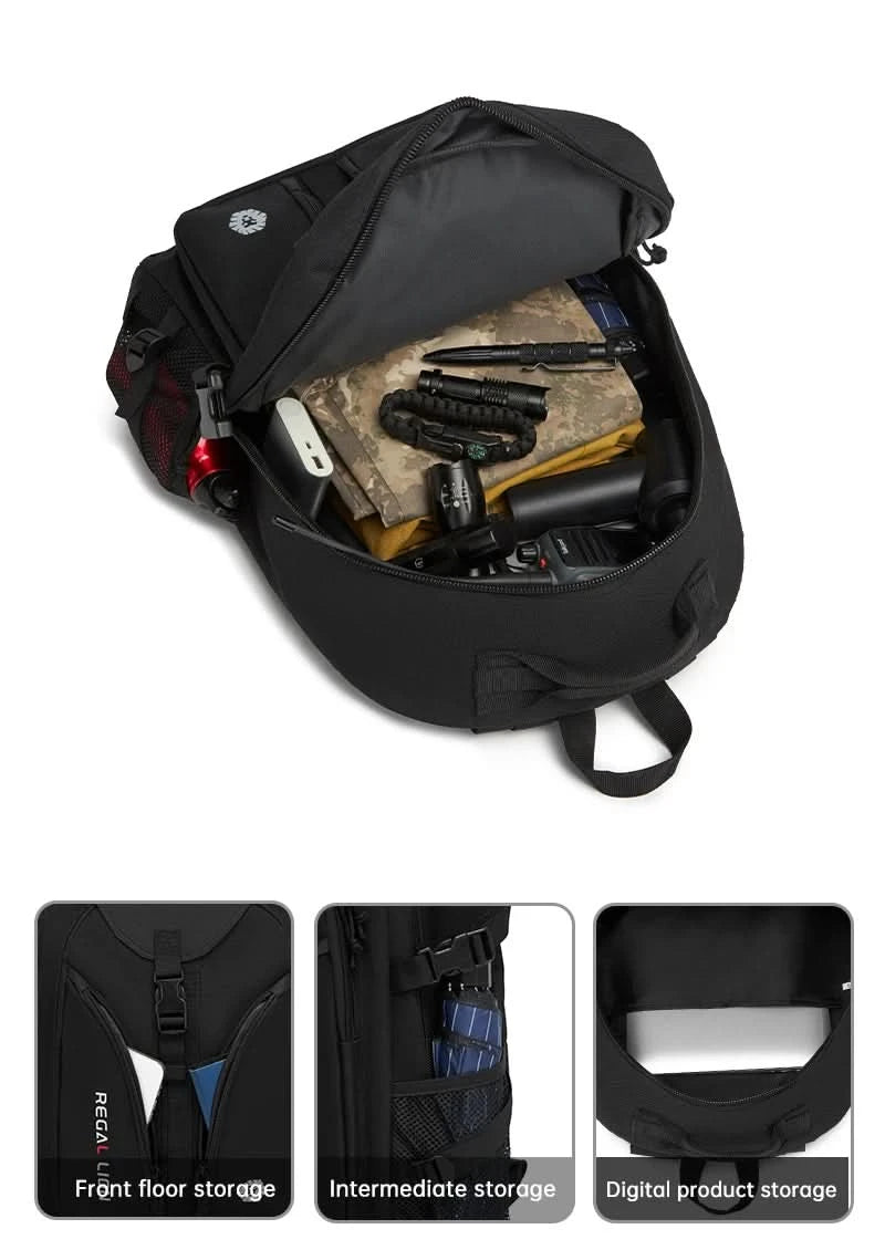 Men's Backpack Multifunctional Travel Backpack Large Capacity Outdoor Sports Bag Adjustable Strap/Zipper Bag Tactical Bag Men - M & M Global