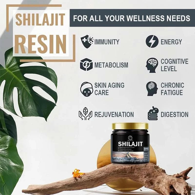 BBEEAAUU 60g 100% Himalaya Pure Shilajit Resin Original Mineral Health Supplement Non-GMO Brain Memory Cognitive Energy Health - M & M Global