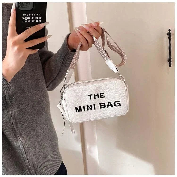 2025 New Small Square Bag Fashion Letter Pattern Chic Hobo Bag Trend PU Women Shoulder Bag Adjustable Strap Satchel Designer Bag - M & M Global