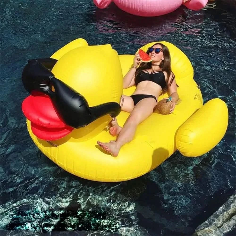 Inflatable Pool Floats,Giant Inflatable Duck, Animal Pool Floats,Lake Tubes,Beach Swimming Rings,Large Water Lounge Chair