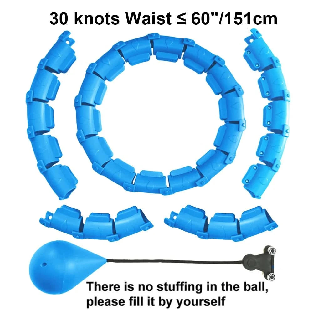 21/24/27/30 Knots Sport Fitness Hoops Abdominal Thin Waist Exercise Massage Hoop Fitness Equipment Gym Home Training Weight Loss - M & M Global