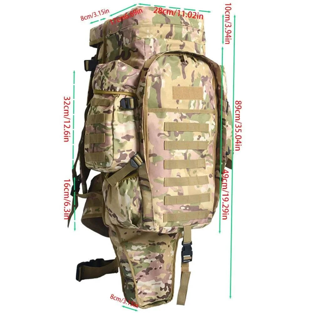 75 liters large capacity combination large backpack multi-functional outdoor sports cycling shoulder recreational hiking tactica - M & M Global
