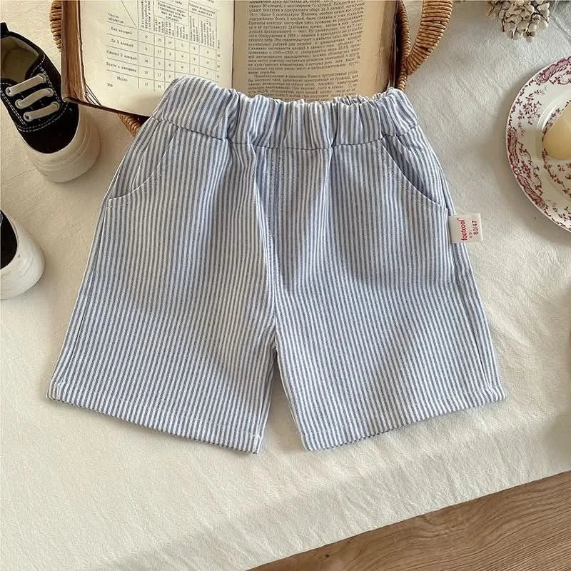 New Children Summer Boy Girls Clothes Japanese Style Strips T Shirt Shorts 2pcs/Sets Fashion Garment Kids Tracksuits 0-5 Years - M & M Global