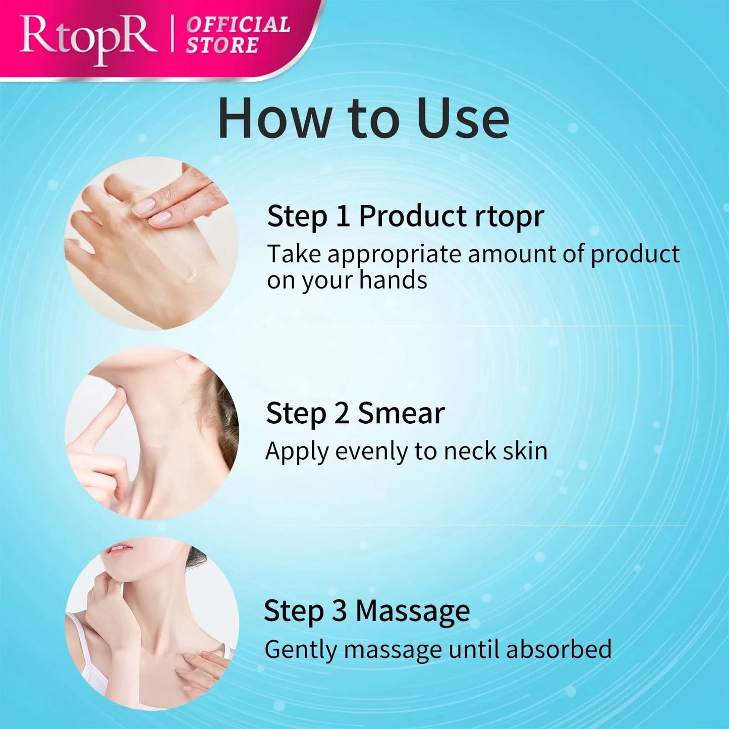 RtopR Neck Firming Wrinkle Remover Cream Rejuvenation Firming Skin Whitening Moisturizing Shape Beauty Neck Skin Care Products - M & M Global