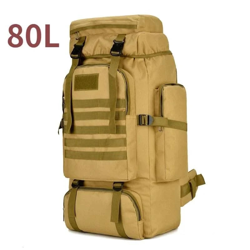 80L/100L Mountaineering Bag Climb Bag Tactical Backpacks Large Backpack Outdoors Hiking Camping Travel Bags - M & M Global