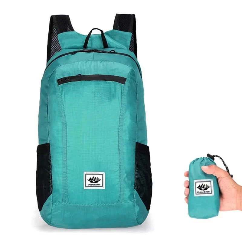 Portable Foldable Backpack,Men Women Ultralight Folding Bag,Outdoor Climbing Cycling Hiking Knapsack Travel Daypack - M & M Global