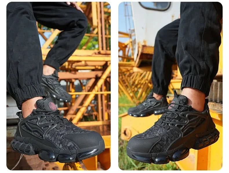 Protective Safety Shoes Men Anti-smash Anti-puncture Steel Toe Work Shoes Breathable Security Industrial Shoes Men Safety Boots
