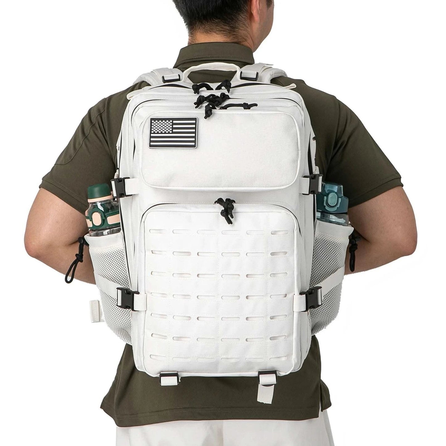 25L/45L Tactical Backpack for Men and Women Outdoor Survival Bug Out Bag Small School Rucksack Hking with Bottle Holder - M & M Global