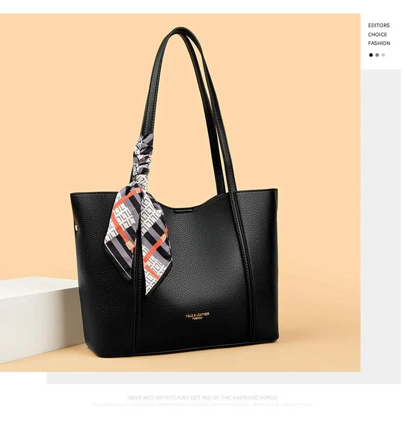 Genuine Brand Women Tote Bag High Quality Soft Leather Large Ladies Shoulder Crossbody Bag Luxury Female Shopping Handbag A Main - M & M Global