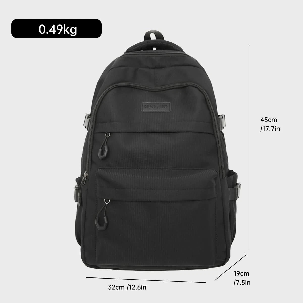 Schoolbag Unisex New Japanese Simple High School Student Junior High School Student Large-Capacity Backpack - M & M Global